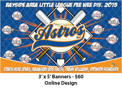 Little League Baseball Banners