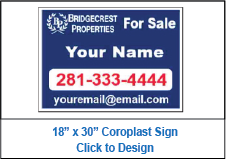 Bridgecrest Properties Signs